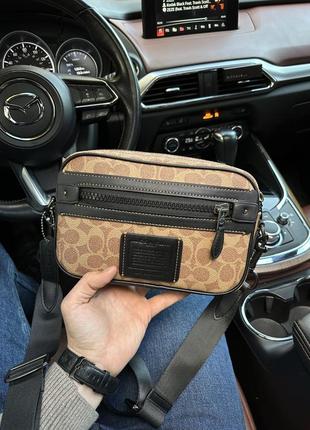 Мужская кожаная сумка,барсетка coach