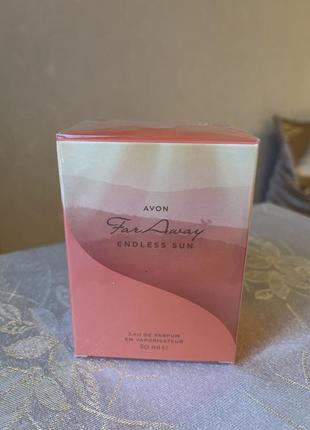 Парфюмированная вода far away endless sun avon.