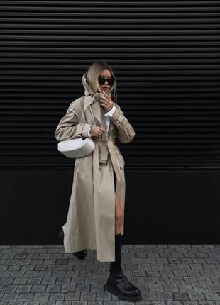 Винтажный тренч в стиле zara, тренд 2025