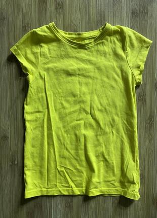 Футболка желтая 6 лет девочка