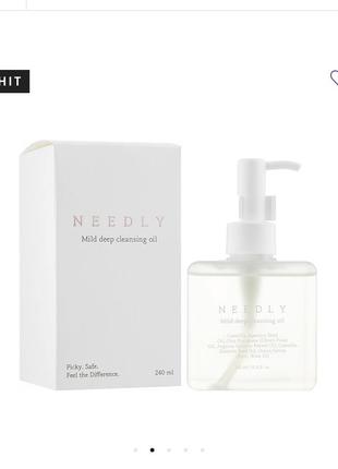Гидрофильное масло needly mild deep cleansing oil