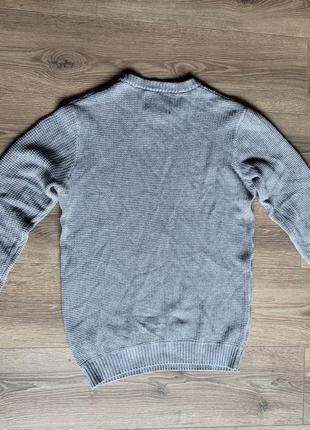 Вязаный серый свитер jack&amp;jones 2