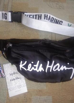 Бананка сумка на пояс kipling keith haring