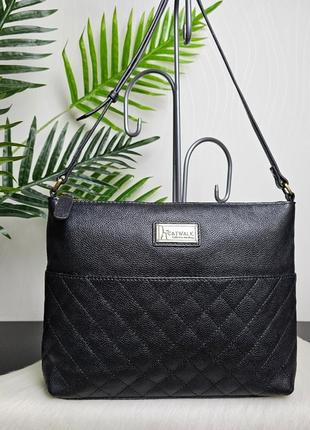 Кожаная фирменная сумка catwalk