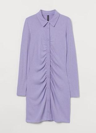 Платье из мягкого трикотажа в мелкий рубчик. h&amp;m