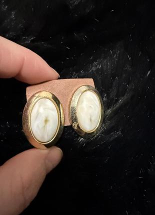 Серьги винтаж ретро клипсы