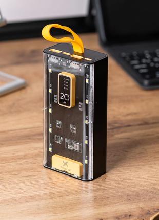 Повербанк 20000 mah usb-c/usb-a 4 шнури в комплекті