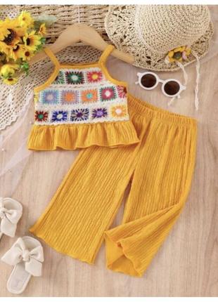 Костюм комплект штани топ shein