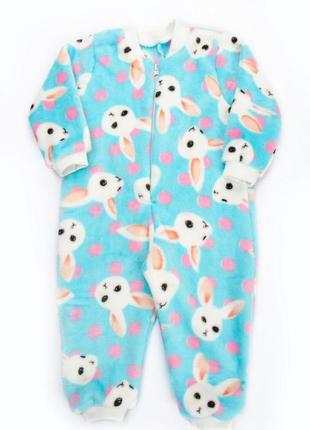 Махровая пижама комбенизон, махровый ромпер для малышей, теплая пижама махровая плюшевая пижама