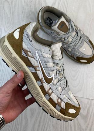 Nike p-6000 gortex white/brown