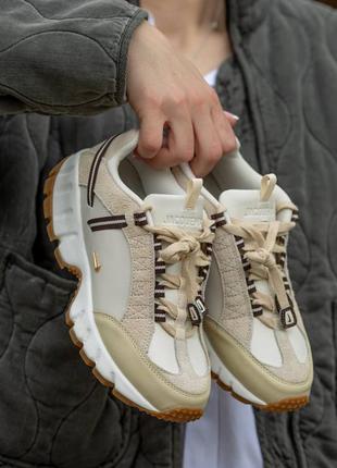 Женские кроссовки nike air humara lx jacquemus  light bone gold wmns  37-39-40
