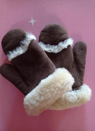 Рукавички детские овчина