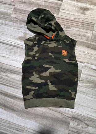 Футболка с капюшоном безрукавка