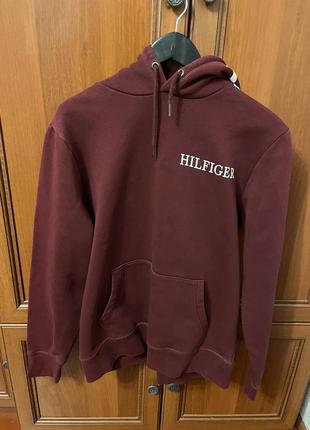 Кофта худі tommy hilfiger бордо