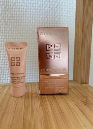 Крем для кожи вокруг глаз givenchy l`intemporel global youth sumptuous eye cream, мини 3 мл