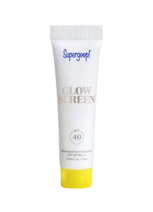 Многофункциональный солнцезащитный крем supergoop! - glow screen spf 40 10ml