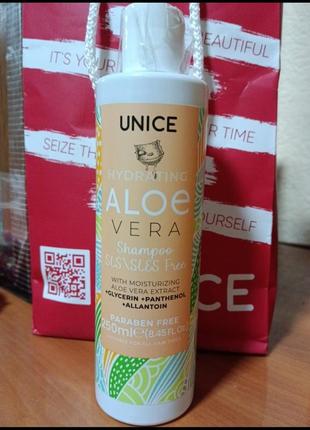 Шампунь unice з алое вера, 250 мл