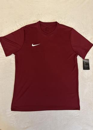 Спортивная мужская футболка nike park vi 725891-677, бордо