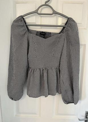 Блуза, топ в клітинку