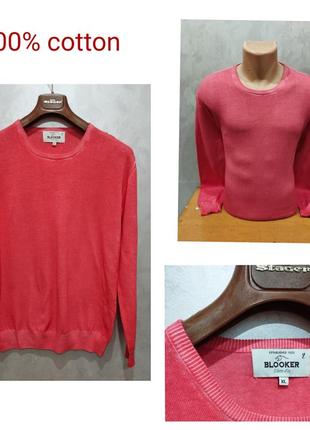 Blooker,чужный хлопковый свитер премиального качества американского бренда