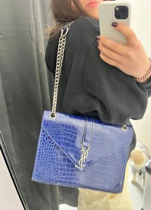 Шкіряна брендова сумка yves saint laurent ysl