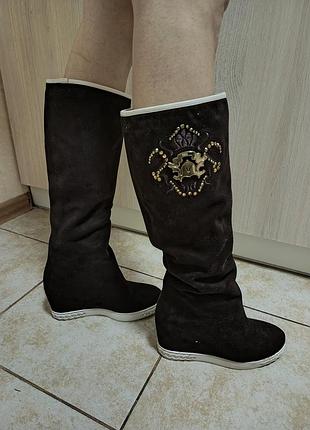 Сапоги из натурального замжа