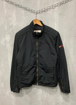 Куртка бомбер ветровка черная мужская Tommy hilfiger (оригинал)