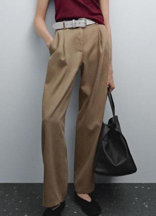 Брюки натуральные белые 363 фото