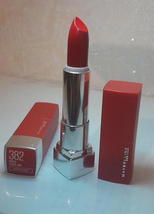 Новая! # 382 губная помада maybelline new york мейбелин мейбелин. оригинал. батч- код!