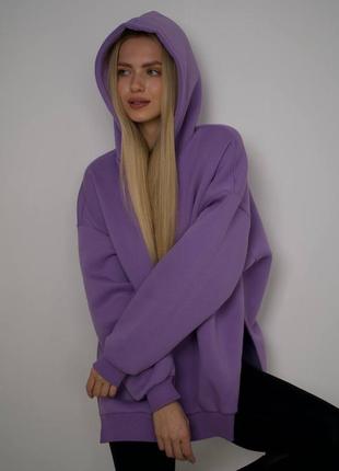 Худи женское на флисе one size (xs-l)