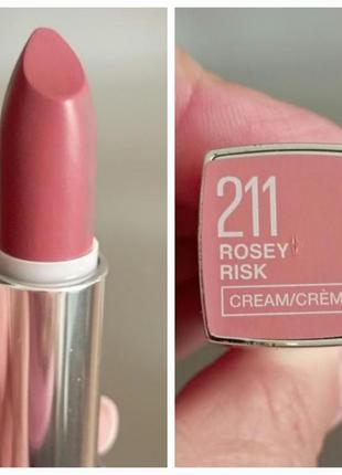 Новая! # 211 губная помада maybelline new york мейбелин мейбелин. оригинал. батч- код!