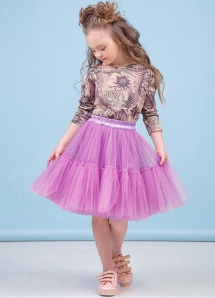 Комплект для девочки реглан + юбка zironka 152, 158, 164