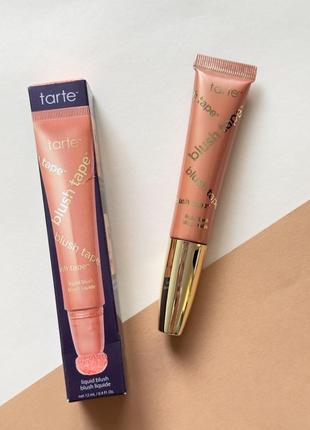 Кремові рум'яна tarte cosmetics blush tape liquid blush - відтінок peach, 12 мл