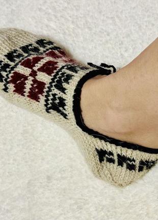 Тапочки шкарпетки  з 100% овечої шерсті ручної  роботи з балкан jugo pape (словенія)