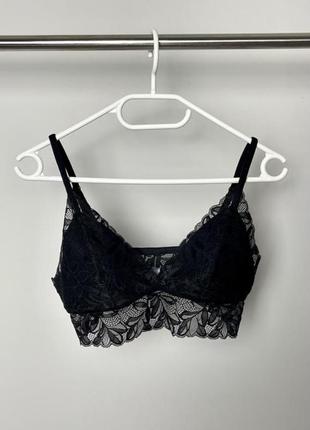 Стильный трендовый кружевной топ бра с чашечками секси primark