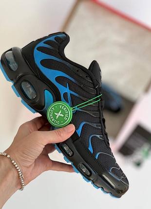 Nike air max tn plus black blue, кроссовки мужские найк аир макс, кроссовки мужественный найк тн5 фото