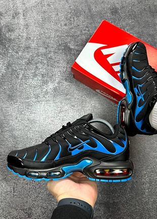Nike air max tn plus black blue, кроссовки мужские найк аир макс, кроссовки мужественный найк тн3 фото