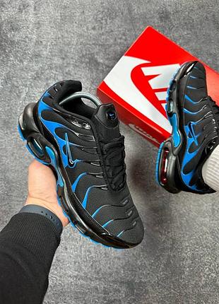 Nike air max tn plus black blue, кроссовки мужские найк аир макс, кроссовки мужественный найк тн2 фото