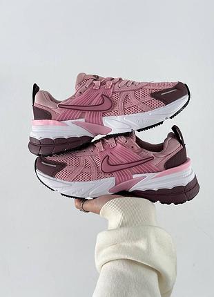 Nike v2k runtek pink bordo, кроссовки женские найк, женке кроссовки найм весна-осень