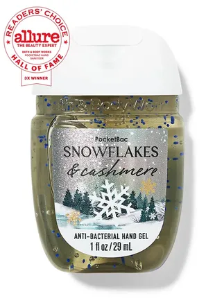 Санитайзер антисептик bath and body works snowflakes cashmere