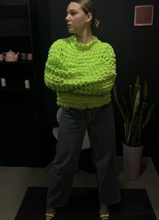 Кофта яскрава акцентна у стилі issey miyake 4