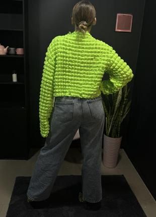 Кофта яскрава акцентна у стилі issey miyake 7