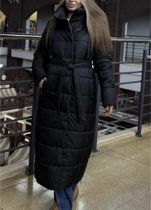 Пальто длинное теплище