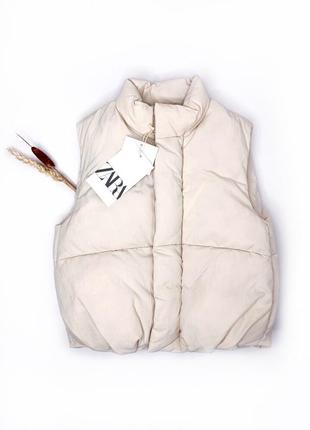 Демісезонний жилет на дівчинку zara