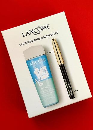 Набір lancome le crayon khol &amp; bi-facil set (оригінал)