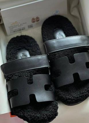 Шльопки ермес з хутром