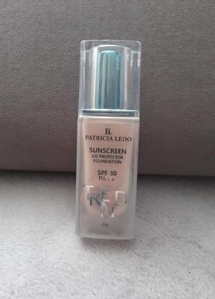 Тональный крем patricia ledo spf 30 sunscreen uv protector foundation тон 02