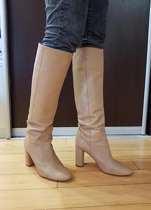 Сапоги кожаные