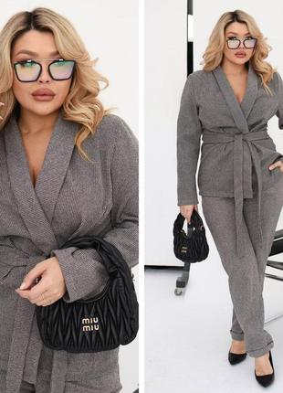 Костюм кашемир батал,50-60