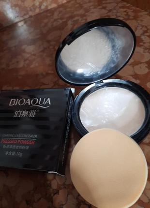 Пудра матирующая bioaqua makeup professional pressed powder, тон 01 светлый натуральный